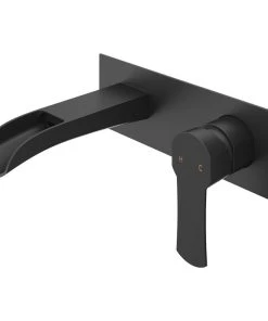 VIGO Cornelius Wall Mount Bathroom Fauce, Matte Black