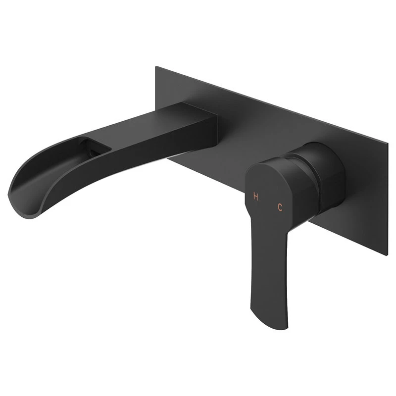 VIGO Cornelius Wall Mount Bathroom Fauce, Matte Black 1 VIGO Cornelius Wall Mount Bathroom Fauce, Matte Black