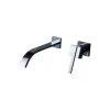 BathSelect Lyon Wall Mount Single Handle Bathtub Faucet In Chrome Finish