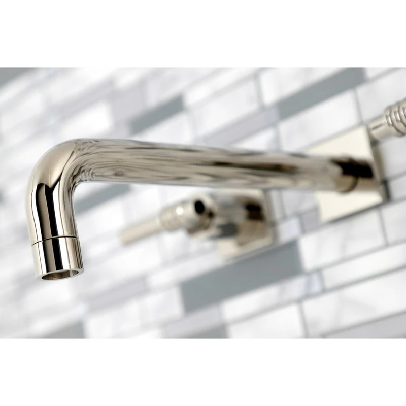 Kingston Brass KS6026ML Wall Mount Tub Faucet, Polished Nickel 3 Kingston Brass KS6026ML Wall Mount Tub Faucet, Polished Nickel - Image 3