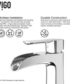 VIGO Paloma Single Hole Bathroom Sink Faucet, Chrome -Moen-shop 29b14b3d0f4788be 2885 w800 h800 b1 p0