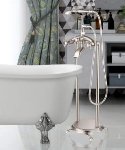 Vanity Art LLC Vanity Art Freestanding Tub Faucet, Brushed Nickel -Moen-shop 29b15d790dc4ffb5 1700 w800 h800 b0 p0