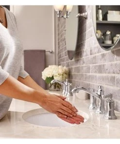 Moen Dartmoor 2-Handle High Arc Bathroom Faucet, Trim Only, Chrome -Moen-shop 2ac1ff700d80e888 6831 w800 h800 b0 p0