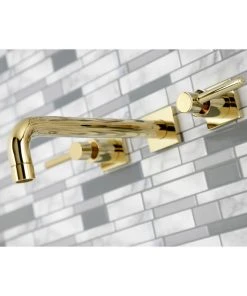 Kingston Brass KS6022DL Wall Mount Tub Faucet, Polished Brass -Moen-shop 2d61b110013fb6a1 0591 w800 h800 b0 p0