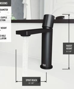 VIGO Halsey Single Hole Bathroom Faucet, Matte Black 18 VIGO Halsey Single Hole Bathroom Faucet, Matte Black -Moen-shop 2e0162a70f60a704 3083 w800 h800 b0 p0