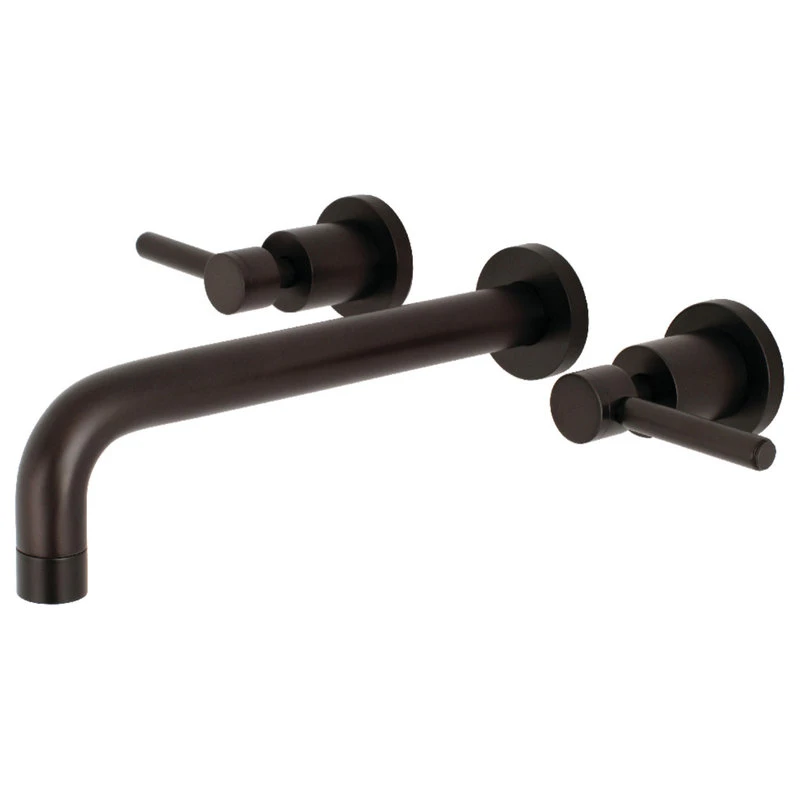 Kingston Brass Two-Handle Wall Mount Tub Faucet, Oil Rubbed Bronze 1 Kingston Brass Two-Handle Wall Mount Tub Faucet, Oil Rubbed Bronze