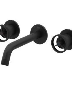 VIGO Cass Wall Mount Bathroom Faucet, Matte Black
