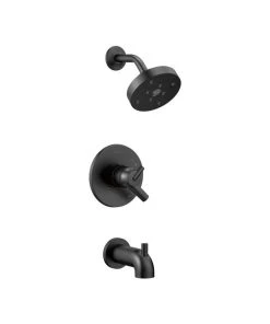 Delta Faucet Delta Trinsic Monitor 17 Series H2Okinetic Tub & Shower Trim, Matte Black