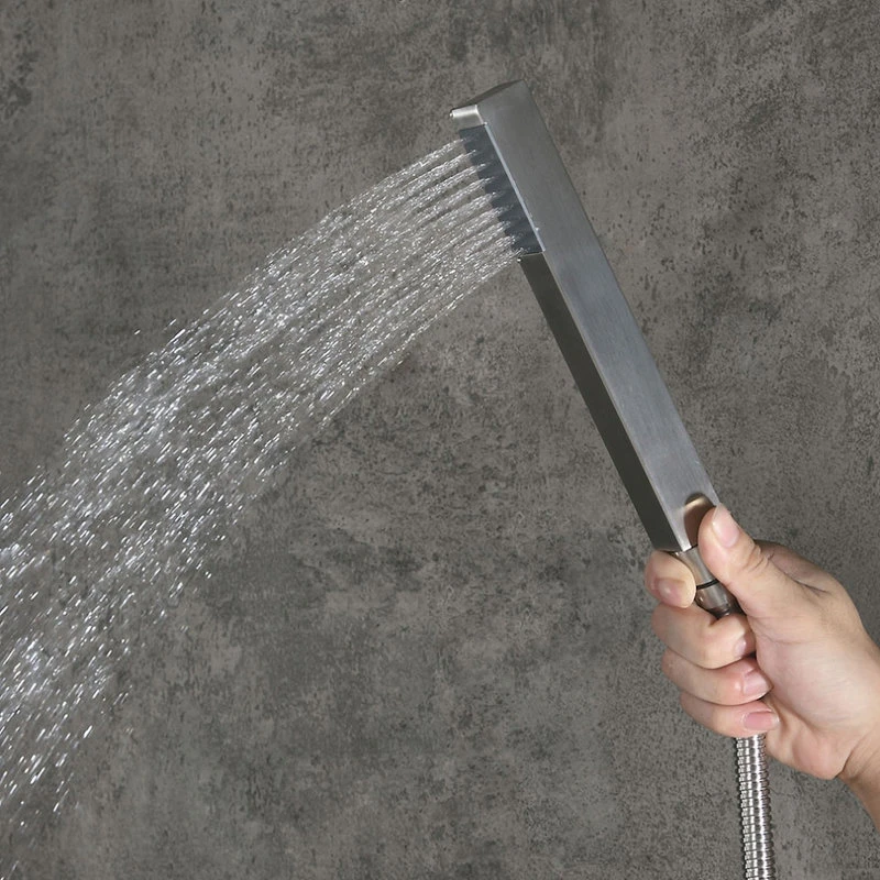 HOMARY LED Brushed Nickel Shower Set 8" Rain Shower & Tub Spout Shower Combo Set, 10" 5 HOMARY LED Brushed Nickel Shower Set 8" Rain Shower & Tub Spout Shower Combo Set, 10" - Image 5