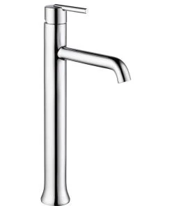 Delta Faucet Delta Trinsic Single Handle Vessel Bathroom Faucet, Chrome, 759-DST