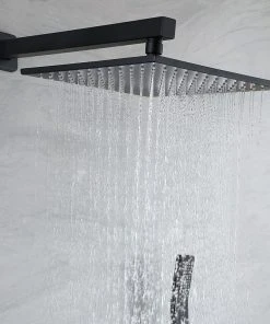 HOMARY Wall-Mounted 10" Shower System Rainfall 3 Function Shower Fixture With Tub Spout -Moen-shop 330125490f96ca67 4792 w800 h800 b0 p0
