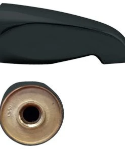 Westbrass Standard 5.5" Tub Spout In Polished Chrome, Powder Coated Flat Black