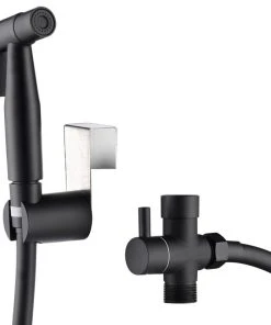 Wellfor Group LLC Wellfor Handheld Bidet Sprayer Attachment For Toilet, Matte Black