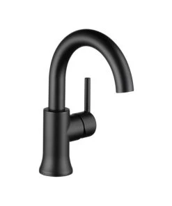 Delta Faucet Delta Trinsic Single Handle Bathroom Faucet, Matte Black, 559HA-BL-DST
