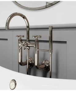 Pfister LG6-3TB Tisbury Wall Mounted Tub Filler - Polished Nickel -Moen-shop 371116130d27cec1 0275 w800 h800 b0 p0