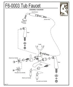 Water Creation Vintage Classic Deck Mount Tub Faucet With Handshower, Hand Polished, Richly Tri -Moen-shop 3741ba04073241b4 9781 w800 h800 b1 p0