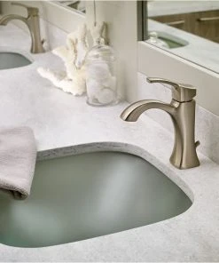 Moen Voss 1-Handle High Arc Bathroom Faucet, Brushed Nickel -Moen-shop 3781e3fc0d5aa343 7861 w800 h800 b0 p0