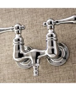 Kingston Brass Aqua Vintage 3-3/8" Wall Mount Tub Faucet, Polished Chrome -Moen-shop 3811d4a80bd8cad1 7293 w800 h800 b0 p0