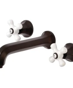 Kingston Brass KS4025PX 2-Handle Wall Mount Tub Faucet, Oil Rubbed Bronze