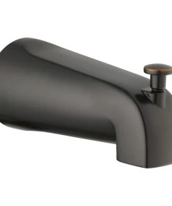 Design House Slip On Pull-up Wall Mount Tub Diverter Spout, Oil Rubbed Bronze