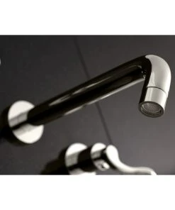 Kingston Brass KS8026DFL Two-Handle Wall Mount Tub Faucet, Polished Nickel -Moen-shop 3991a916013fb830 0684 w800 h800 b0 p0