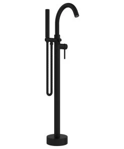 Keeney Holdings LLC Belanger DEL45 Single Handle Freestanding Tub Filler, Matte Black