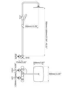 HOMARY Thermostatic Exposed Shower System Black Rain Shower Head And Hand Shower Set -Moen-shop 3a3172bc0f917e9c 4577 w800 h800 b1 p0