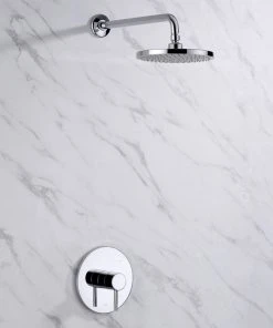 Luxier SS-B01-T Rainfall Shower Faucet Set, Chrome -Moen-shop 3b2134fb01f9c829 0031 w800 h800 b0 p0