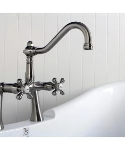 Kingston Brass 7" Center Deck Mount Clawfoot Tub Faucet, Brushed Nickel -Moen-shop 3d11c6bb0bd8d06a 4338 w800 h800 b0 p0