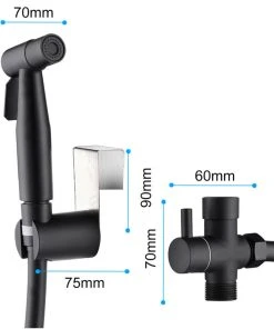 Wellfor Group LLC Wellfor Handheld Bidet Sprayer Attachment For Toilet, Matte Black 17 Wellfor Group LLC Wellfor Handheld Bidet Sprayer Attachment For Toilet, Matte Black -Moen-shop 3d5186ff01d408ee 2053 w800 h800 b1 p0