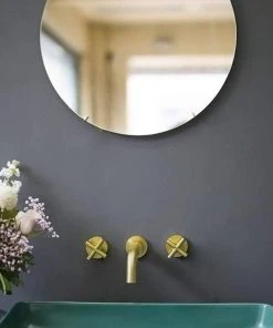 Maxwell Bathroom & Kitchen Inc Two Handle Wall Mount Bathroom Sink Faucet With Rough-in Valve, Brushed Gold 11 Maxwell Bathroom & Kitchen Inc Two Handle Wall Mount Bathroom Sink Faucet With Rough-in Valve, Brushed Gold -Moen-shop 3d8147570312ca5c 6232 w800 h800 b0 p0