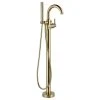 Delta Faucet Delta Trinsic Contemporary Floor Mount Tub Filler Trim, Champagne Bronze