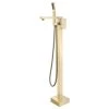 Jims Maison Freestanding Tub Shower Claw Foot Faucet With Handheld Spout, Gold