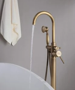 HOMARY Classic Single Handle Swirling Spout Freestanding Tub Faucet, Handshower -Moen-shop 41418828021c8700 5876 w800 h800 b0 p0