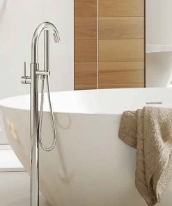 Keeney Holdings LLC Belanger SOU-DC-45CP Single Handle Floor Mounted Freestanding Tub Filler, Chrome -Moen-shop 4231d70b0ee134e6 1968 w800 h800 b0 p0