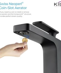 Kibi USA Infinity Single Handle Vessel Sink Faucet KBF1007, Matte Black, W/ Drain 22 Kibi USA Infinity Single Handle Vessel Sink Faucet KBF1007, Matte Black, W/ Drain -Moen-shop 432102770f1b558c 1151 w800 h800 b1 p0