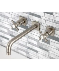 Kingston Brass KS6028BX Wall Mount Tub Faucet, Brushed Nickel -Moen-shop 43211d5c013fb679 1417 w800 h800 b0 p0