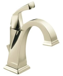 Delta Faucet Delta Dryden Single Handle Bathroom Faucet, Polished Nickel, 551-PN-DST