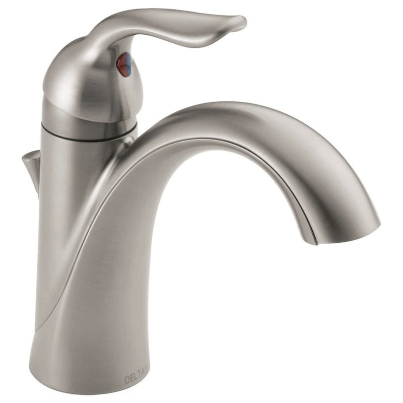 Delta Faucet Delta Lahara Single Handle Bathroom Faucet, Stainless, 538-SSMPU-DST 1 Delta Faucet Delta Lahara Single Handle Bathroom Faucet, Stainless, 538-SSMPU-DST