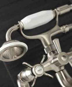 Kingston Brass KS248SN Deck Mount Clawfoot Tub Faucet With Hand Shower, Brushed Nickel 7 Kingston Brass KS248SN Deck Mount Clawfoot Tub Faucet With Hand Shower, Brushed Nickel -Moen-shop 4451ae68013fb7aa 4622 w800 h800 b0 p0