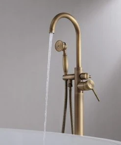 HOMARY Classic Single Handle Swirling Spout Freestanding Tub Faucet, Handshower -Moen-shop 45f13c62021c8701 5876 w800 h800 b0 p0