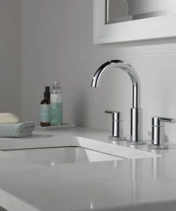 Delta Faucet Delta 35749LF Nicoli 1.2 GPM Widespread Bathroom Faucet - Chrome -Moen-shop 46b184480f9baacb 4755 w800 h800 b0 p0