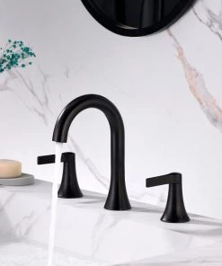 Luxier WSP11-T 2-Handle Widespread Bathroom Faucet With Drain, Oil Rubbed Bronze -Moen-shop 4761057701660d8e 4885 w800 h800 b0 p0