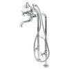 Kingston Brass CCK246K1 Freestanding Tub Faucet Package With Supply Line, Polished Chrome