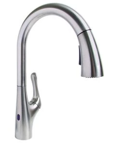 Decor Love Modern Elegant Kitchen Faucet, Discrete Sensor & Single Handle, Stainless Steel