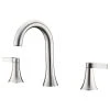Luxier WSP11-T 2-Handle Widespread Bathroom Faucet With Drain, Brushed Nickel