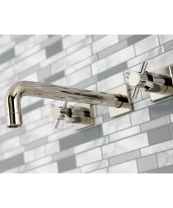 Kingston Brass KS6026DX Wall Mount Tub Faucet, Polished Nickel -Moen-shop 4a31a70d013fb843 0580 w800 h800 b0 p0