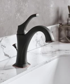 Kraus USA, Inc. Arlo Single Handle 1-Hole Bathroom Basin Faucet, Lift Rod Drain, Oil Rub Bronze -Moen-shop 4a9188e900e5e7b1 3143 w800 h800 b0 p0