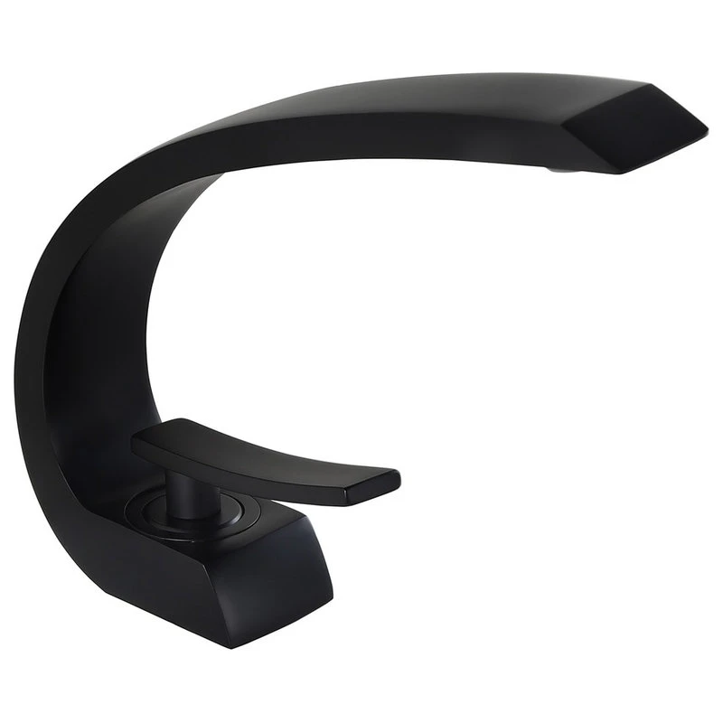 HOMARY Modern 1-Handle Bathroom Sink Faucet With Pop Up Drain, Matte Black 1 HOMARY Modern 1-Handle Bathroom Sink Faucet With Pop Up Drain, Matte Black