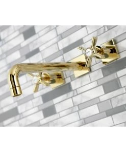 Kingston Brass KS6022ZX Wall Mount Tub Faucet, Polished Brass -Moen-shop 4d7158e5013fbe7a 0638 w800 h800 b0 p0